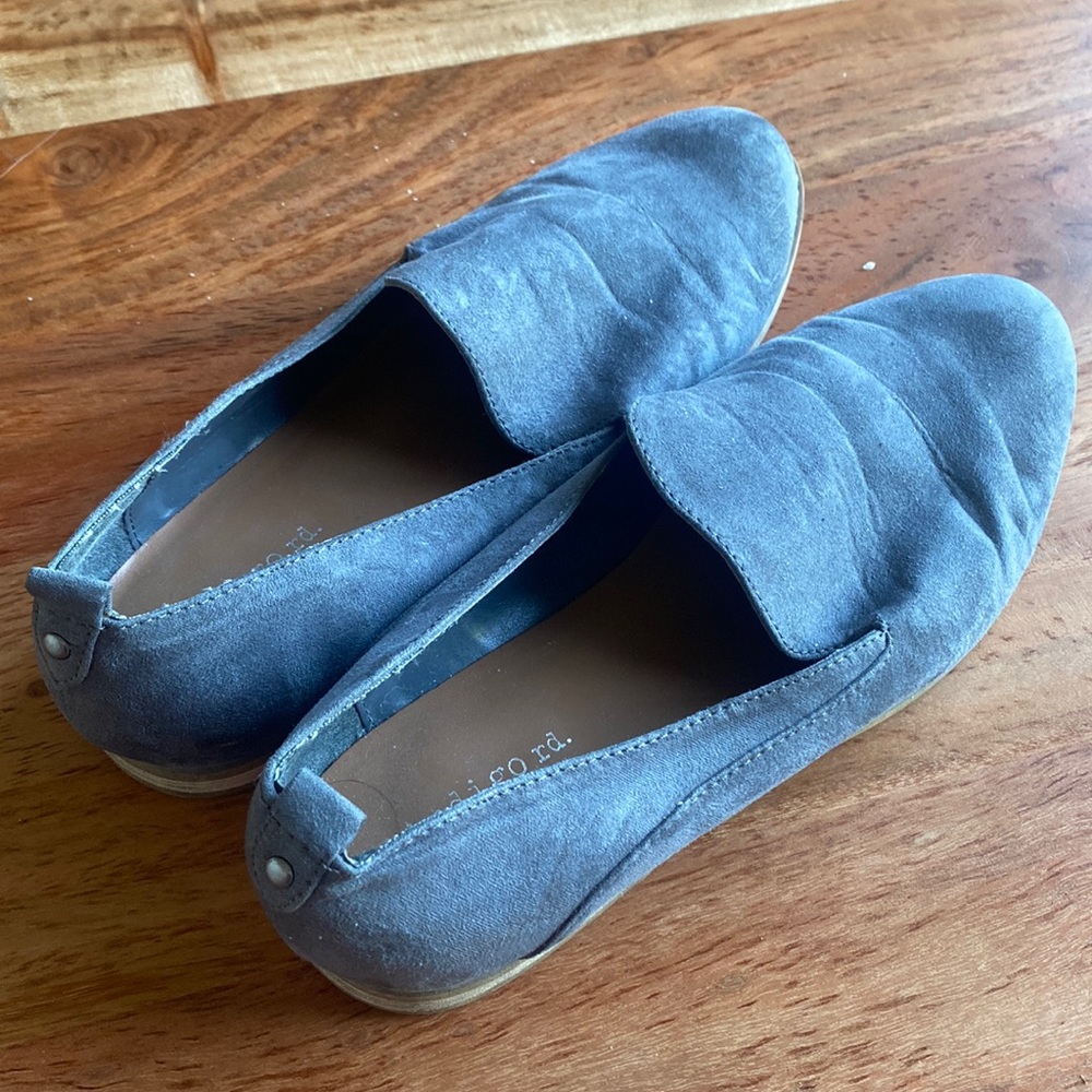 Gray Suede loafers